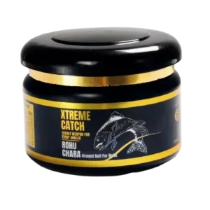 tremeCatch Rohu Chara 250g ground bait – natural fish attractant for Rohu fishing, packed in premium jar