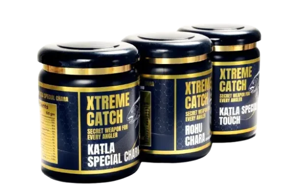 XtremeCatch Combo Pack of Rohu Chara, Katla Chara and Katla Touch fishing bait