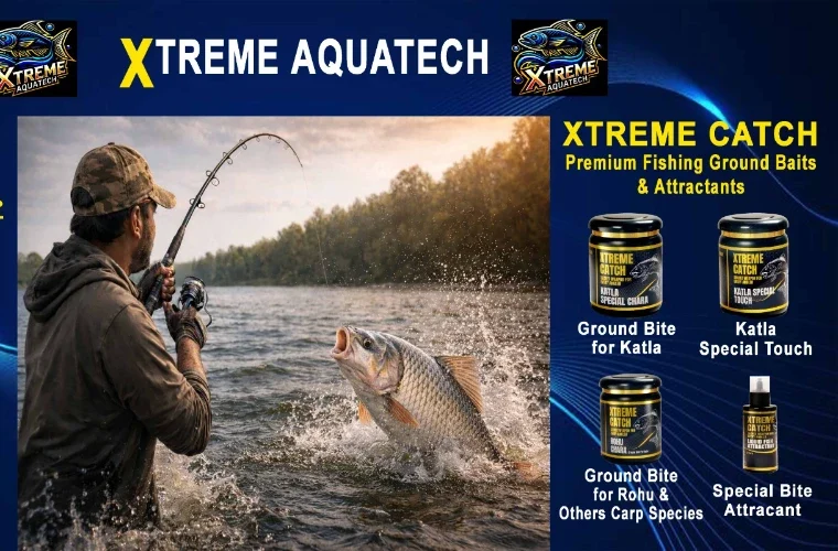 Xtreme AquaTech Xtreme Catch premium fishing ground bait and attractants for Rohu, Katla and carp