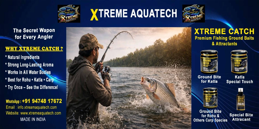 Xtreme AquaTech Xtreme Catch premium fishing ground bait and attractants for Rohu, Katla and carp